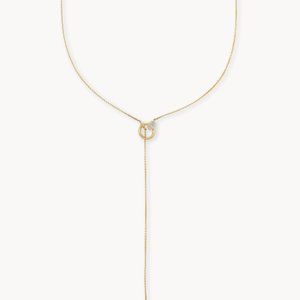 🌸KENDRA SCOTT TEGAN NECKLACE - 14K GOLD/WHITE DIAMONDS